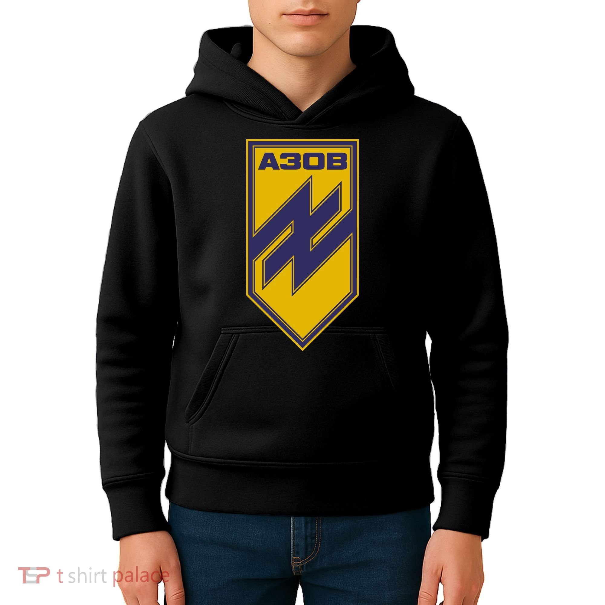 Azov Regiment A30B Azov Battalion Ukraine Kids Hoodie