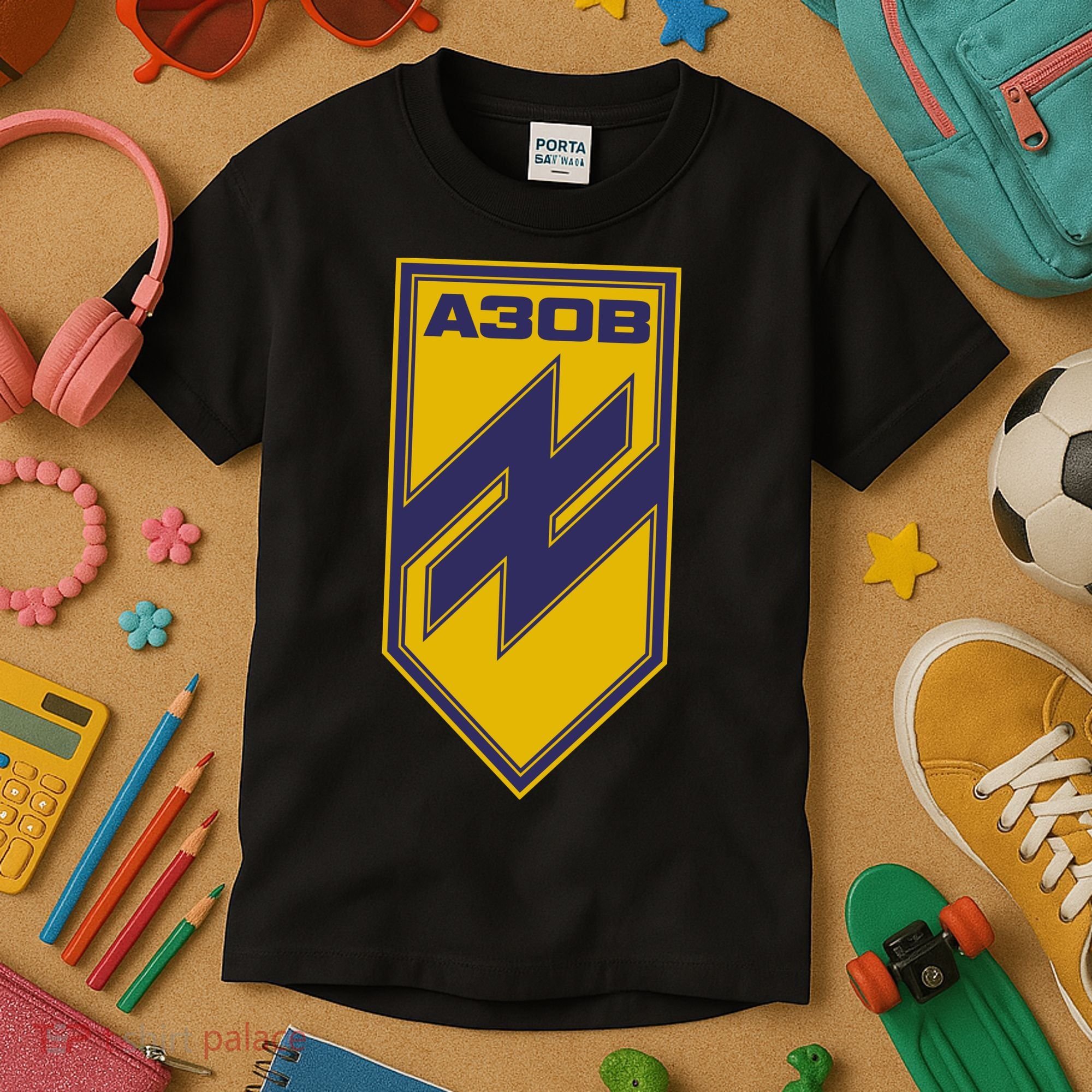 Azov Regiment A30B Azov Battalion Ukraine Kids T-Shirt