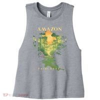 Amazon Rainforest Women's Racerback Cropped Tank thumb 0