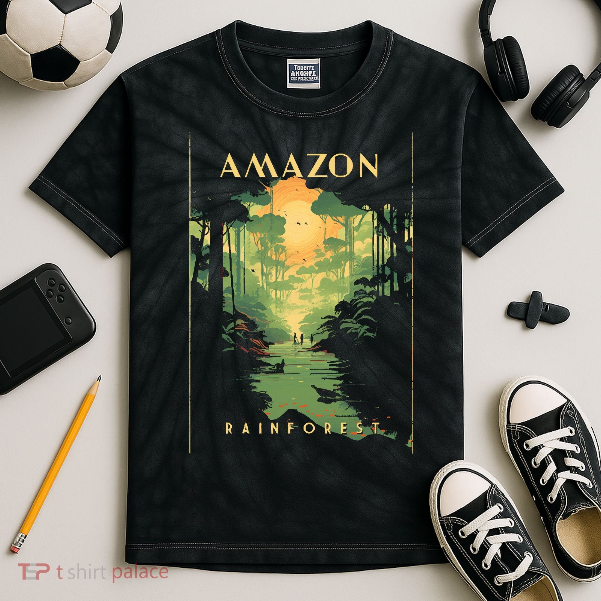 Amazon Rainforest Kids Tie-Dye T-Shirt