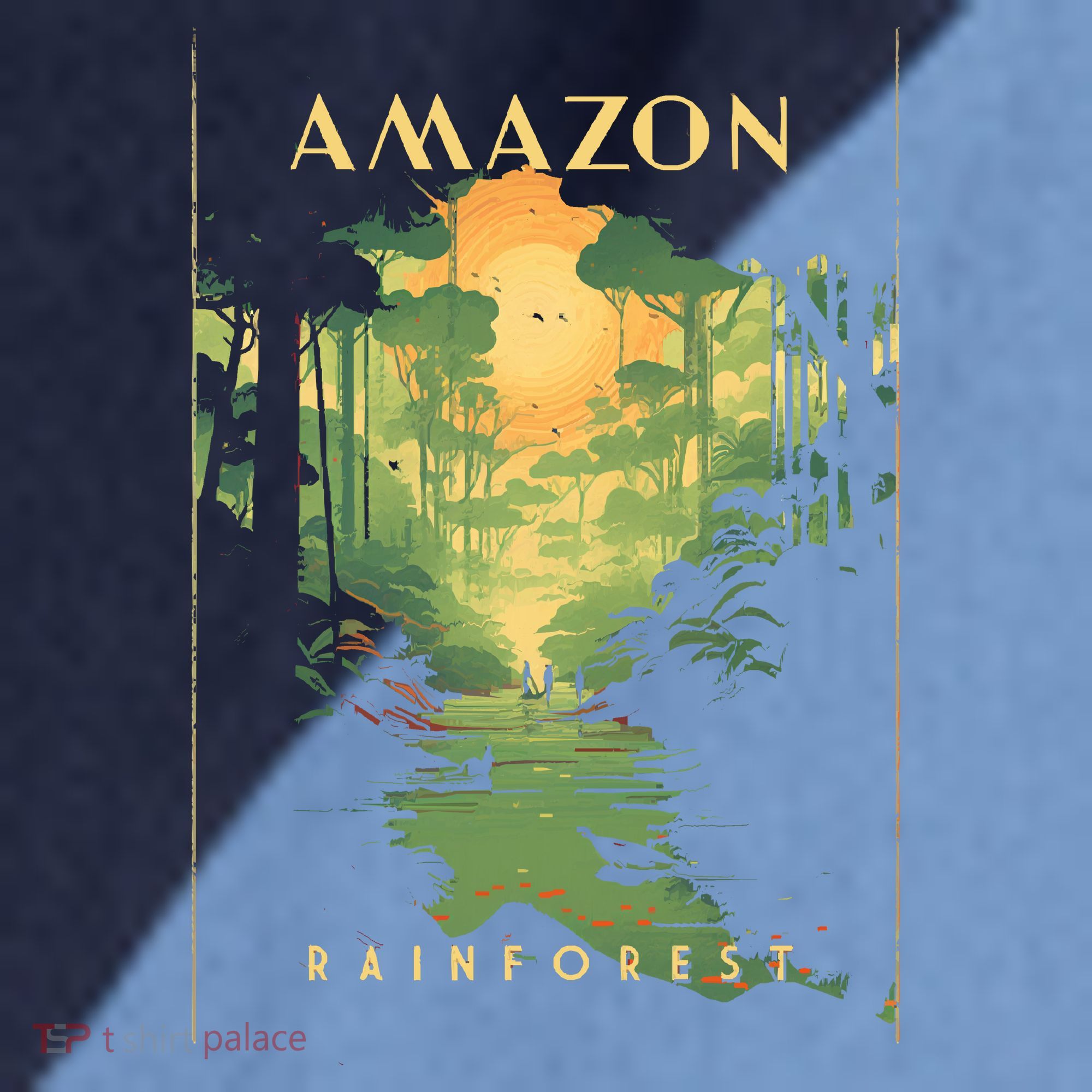 Amazon Rainforest Raglan Baseball Sleeve Shirt