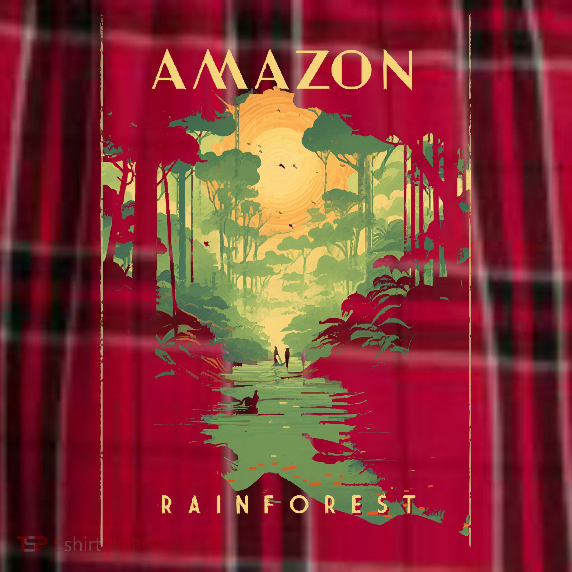 Amazon Rainforest Men's Flannel Plaid Pajama Pants