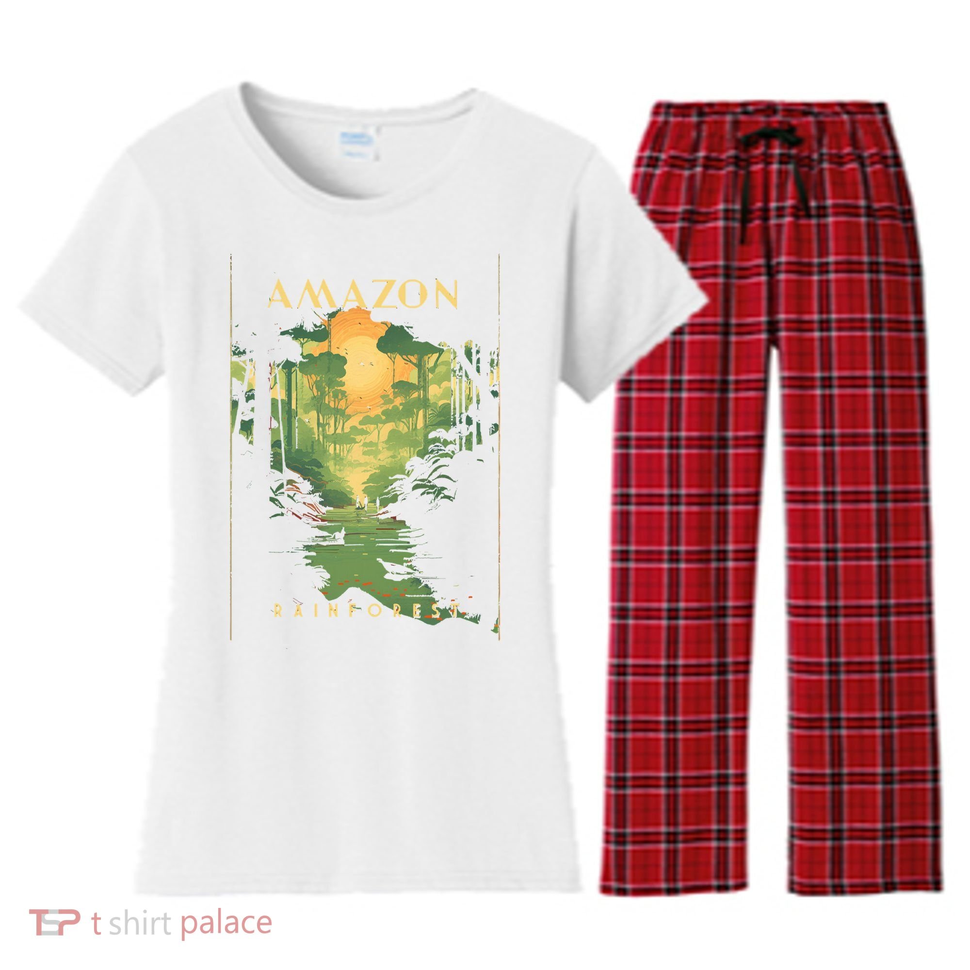 Amazon Rainforest Women's Flannel Pajama Set