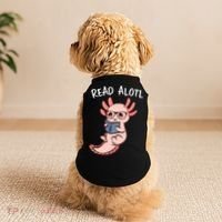Axolotl Reading A Book, Read Alotl Books Funny Axolotl Book Doggie Tank thumb 2