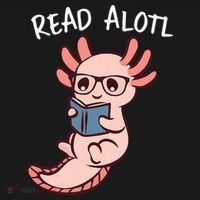 Axolotl Reading A Book, Read Alotl Books Funny Axolotl Book T-Shirt thumb 7