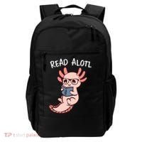 Axolotl Reading A Book, Read Alotl Books Funny Axolotl Book Backpack thumb 0