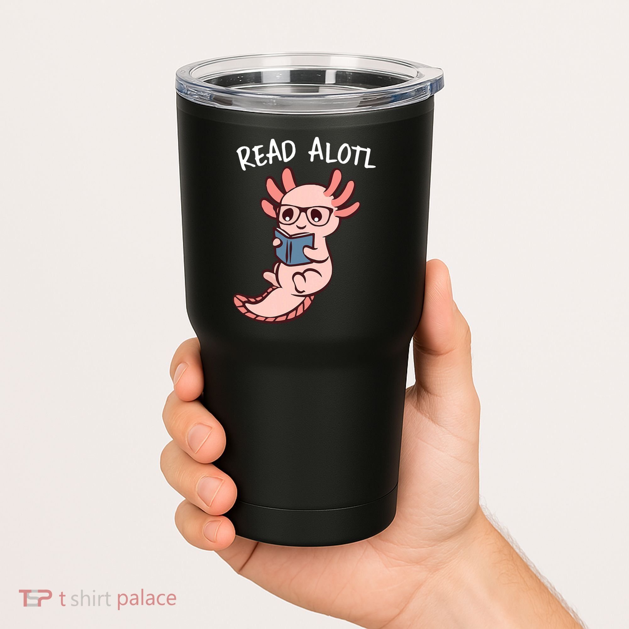 Axolotl Reading A Book, Read Alotl Books Funny Axolotl Book Tumbler