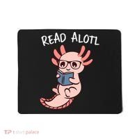 Axolotl Reading A Book, Read Alotl Books Funny Axolotl Book Mousepad thumb 0