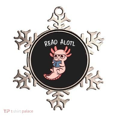 Axolotl Reading A Book, Read Alotl Books Funny Axolotl Book Ornament