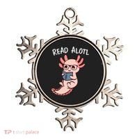 Axolotl Reading A Book, Read Alotl Books Funny Axolotl Book Ornament thumb 0