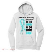 Addiction Recovery Awareness In This Family No One Fight Alone Women's Hoodie thumb 0