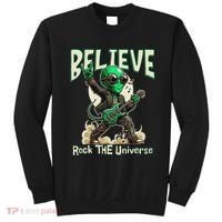 Alien Rocker Believe In The Universe Music Lover Graphic Sweatshirt thumb 0
