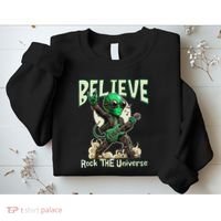 Alien Rocker Believe In The Universe Music Lover Graphic Sweatshirt thumb 2
