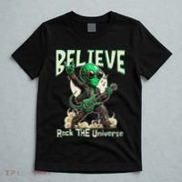 Alien Rocker Believe In The Universe Music Lover Graphic T-Shirt thumb 5