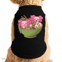 Axolotl Ramen Bowl Kawaii Anime  Doggie Tank thumb 0