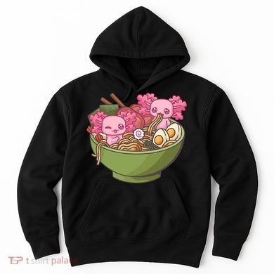 Axolotl Ramen Bowl Kawaii Anime  Hoodie