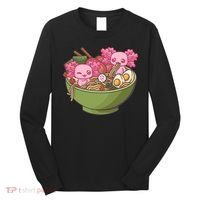 Axolotl Ramen Bowl Kawaii Anime  Long Sleeve Shirt thumb 0