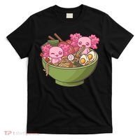 Axolotl Ramen Bowl Kawaii Anime  T-Shirt thumb 0