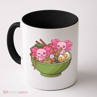 Axolotl Ramen Bowl Kawaii Anime  Coffee Mug