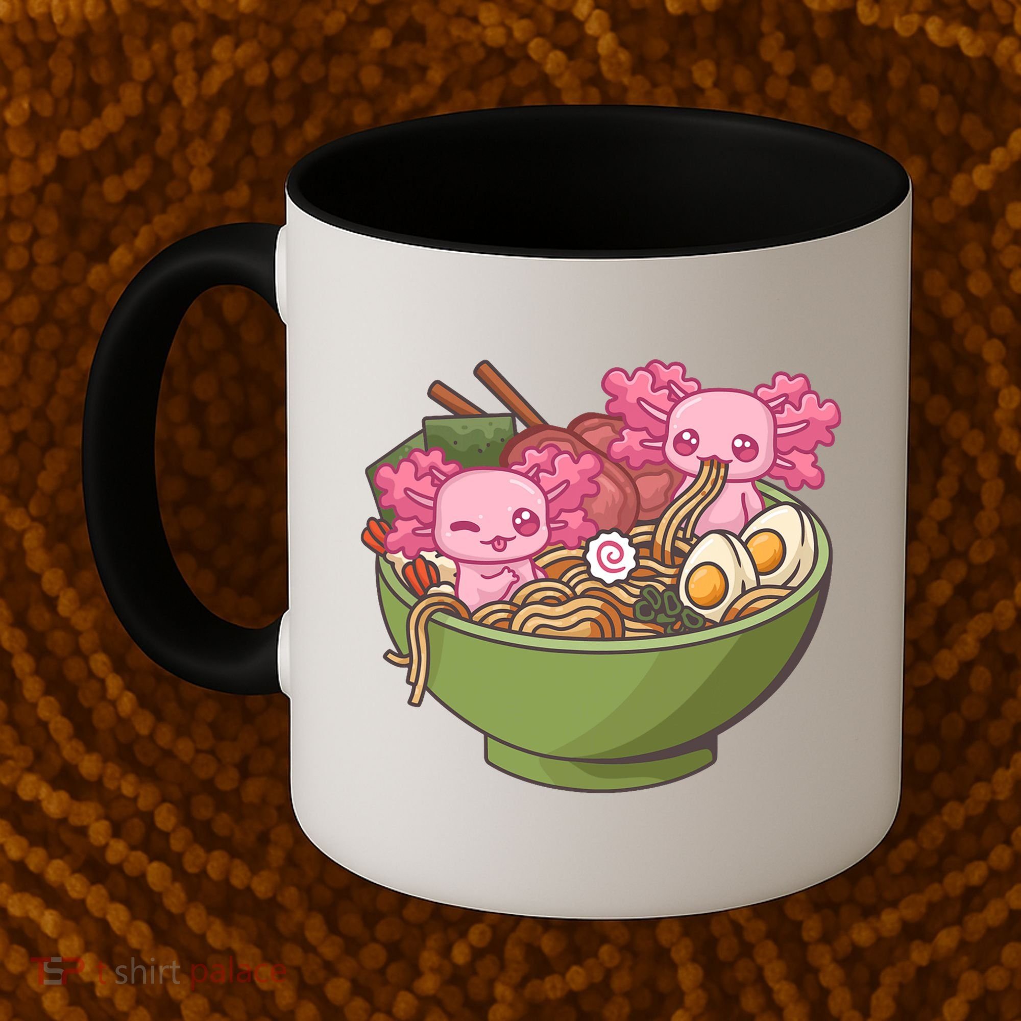 Axolotl Ramen Bowl Kawaii Anime  Coffee Mug