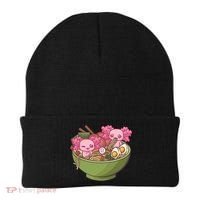 Axolotl Ramen Bowl Kawaii Anime  Beanie thumb 0