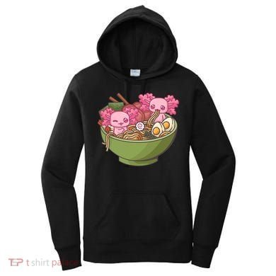 Axolotl Ramen Bowl Kawaii Anime  Women's Hoodie