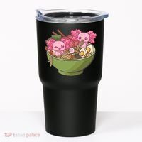 Axolotl Ramen Bowl Kawaii Anime  Tumbler thumb 0