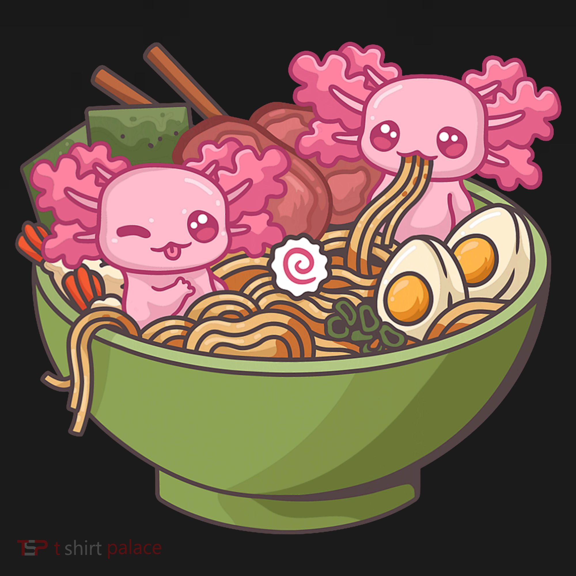Axolotl Ramen Bowl Kawaii Anime  Baby Bodysuit