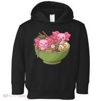 Axolotl Ramen Bowl Kawaii Anime  Toddler Hoodie thumb 0