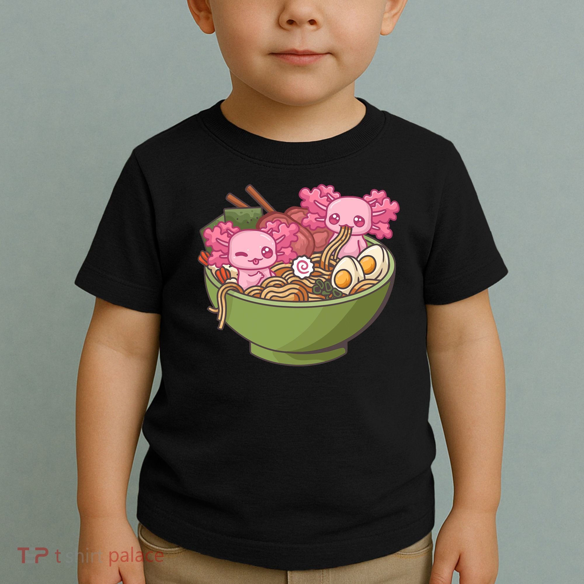 Axolotl Ramen Bowl Kawaii Anime  Toddler T-Shirt
