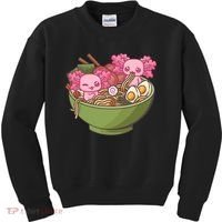 Axolotl Ramen Bowl Kawaii Anime  Kids Sweatshirt thumb 0
