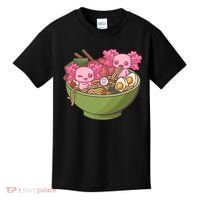 Axolotl Ramen Bowl Kawaii Anime  Kids T-Shirt thumb 0