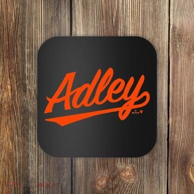 Adley Rutschman Baltimore Text Baltimore Baseball Coaster