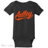 Adley Rutschman Baltimore Text Baltimore Baseball Baby Bodysuit thumb 0