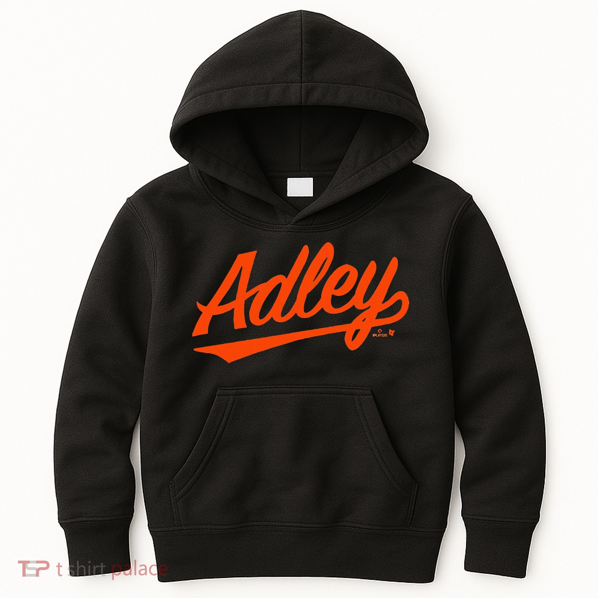 Adley Rutschman Baltimore Text Baltimore Baseball Kids Hoodie