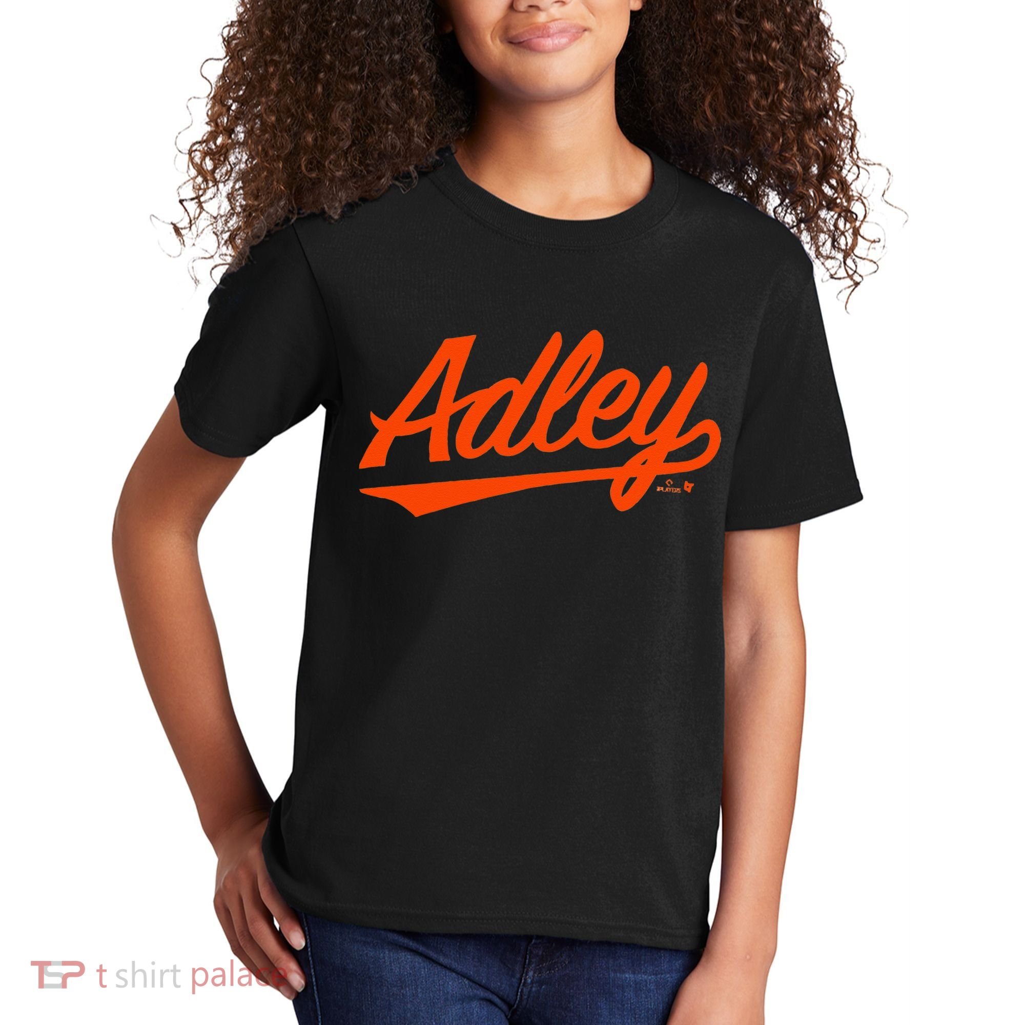 Adley Rutschman Baltimore Text Baltimore Baseball Kids T-Shirt