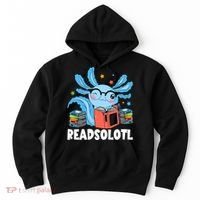 Axolotl Read Book Kawaii Reading Books Gifts Hoodie thumb 0