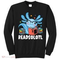 Axolotl Read Book Kawaii Reading Books Gifts Sweatshirt thumb 0