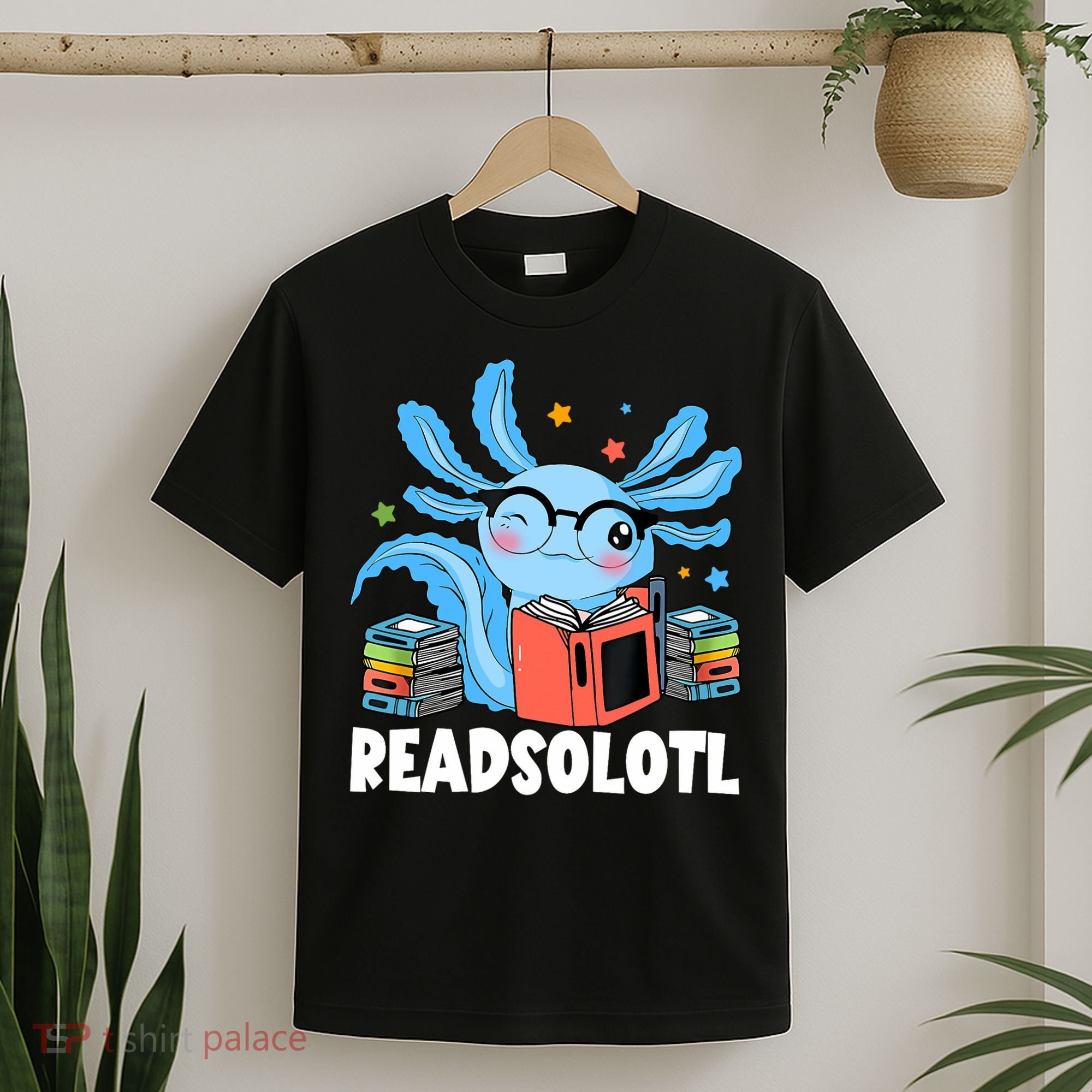 Axolotl Read Book Kawaii Reading Books Gifts T-Shirt