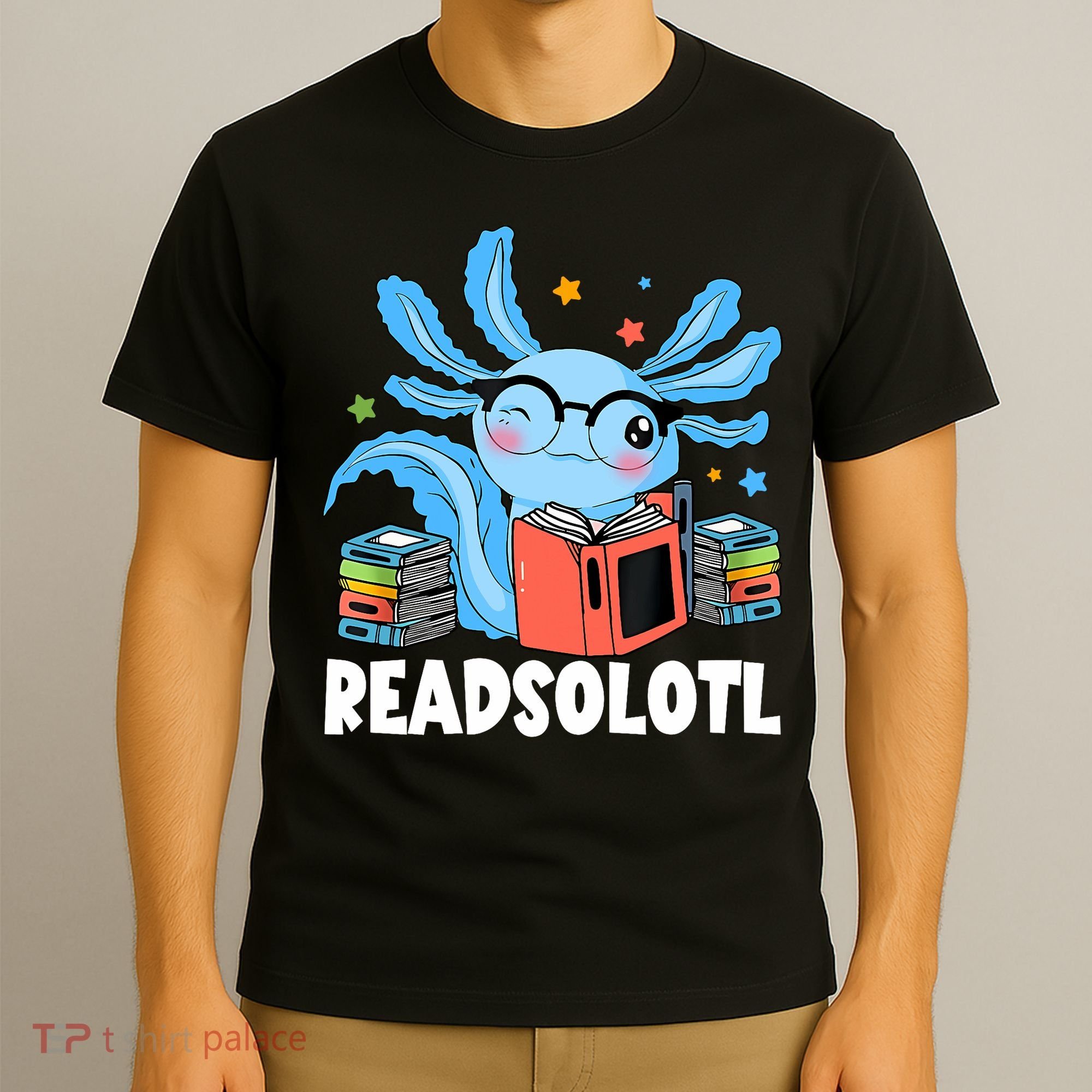Axolotl Read Book Kawaii Reading Books Gifts T-Shirt