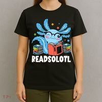 Axolotl Read Book Kawaii Reading Books Gifts T-Shirt thumb 4