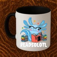 Axolotl Read Book Kawaii Reading Books Gifts Coffee Mug thumb 2