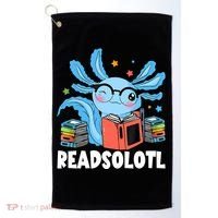 Axolotl Read Book Kawaii Reading Books Gifts Golf Towel thumb 0