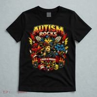Autism Rocks Band Music Concert T-Shirt thumb 5