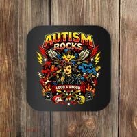 Autism Rocks Band Music Concert Coaster thumb 0