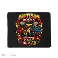 Autism Rocks Band Music Concert Mousepad thumb 0