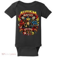 Autism Rocks Band Music Concert Baby Bodysuit thumb 0