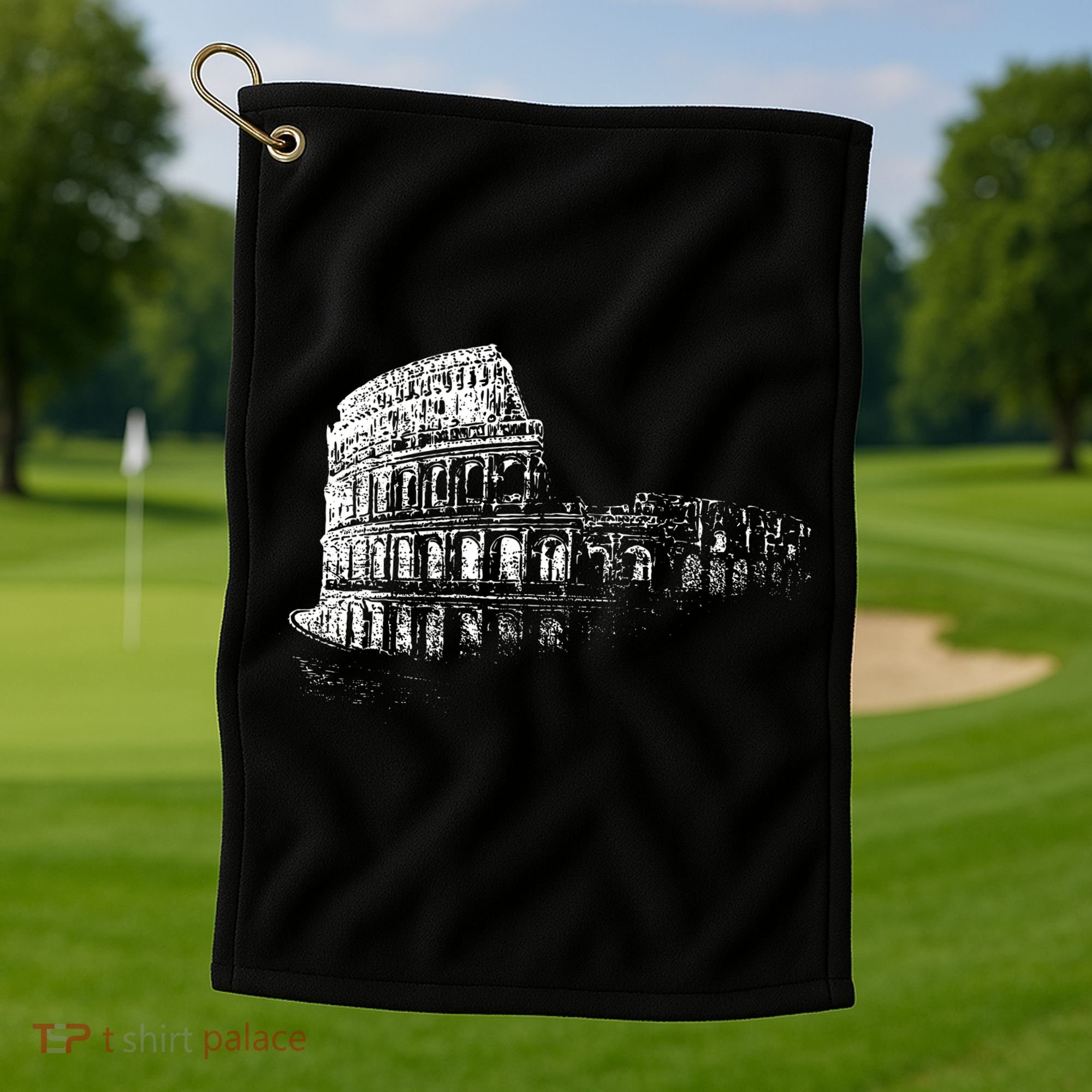 Ancient Rome Colosseum Roman Amphitheatre Golf Towel