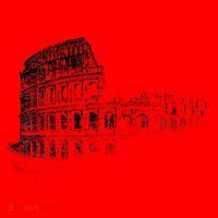 Ancient Rome Colosseum Roman Amphitheatre Santa Hat thumb 1