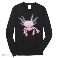 Axolotl Realistic Cute Salamander Amphibian Axolotl Lover Long Sleeve Shirt thumb 0